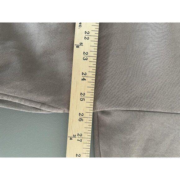 PINK Victoria's Secret Sweatshirt Womens XL Taupe Quarter Zip Mock Neck Fleece - Picture 8 of 9